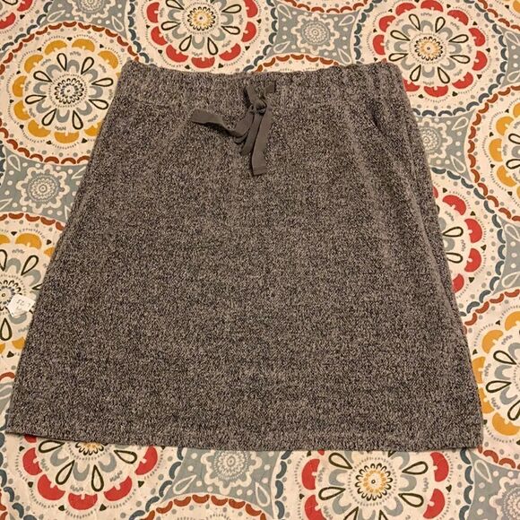 Loft Gray Pull on Sweater A Line Skirt Size XS - Picture 2 of 2